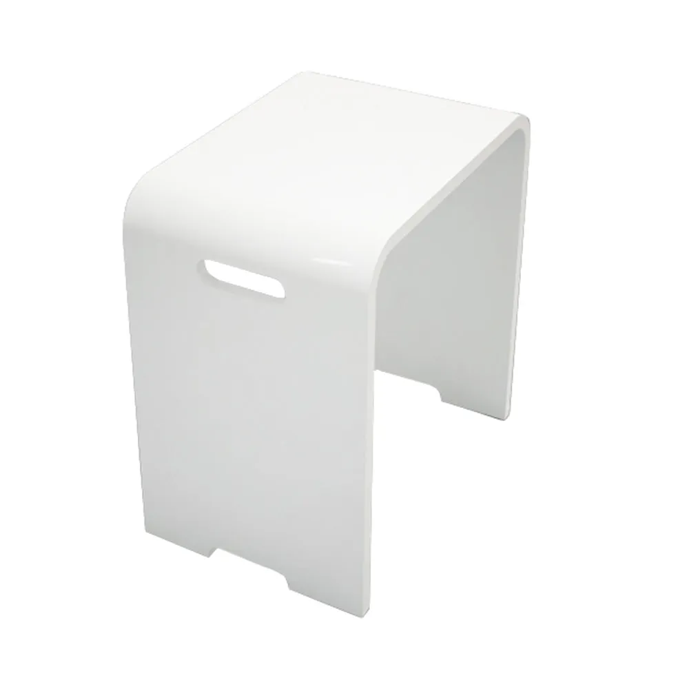 15" Resin Shower Stool