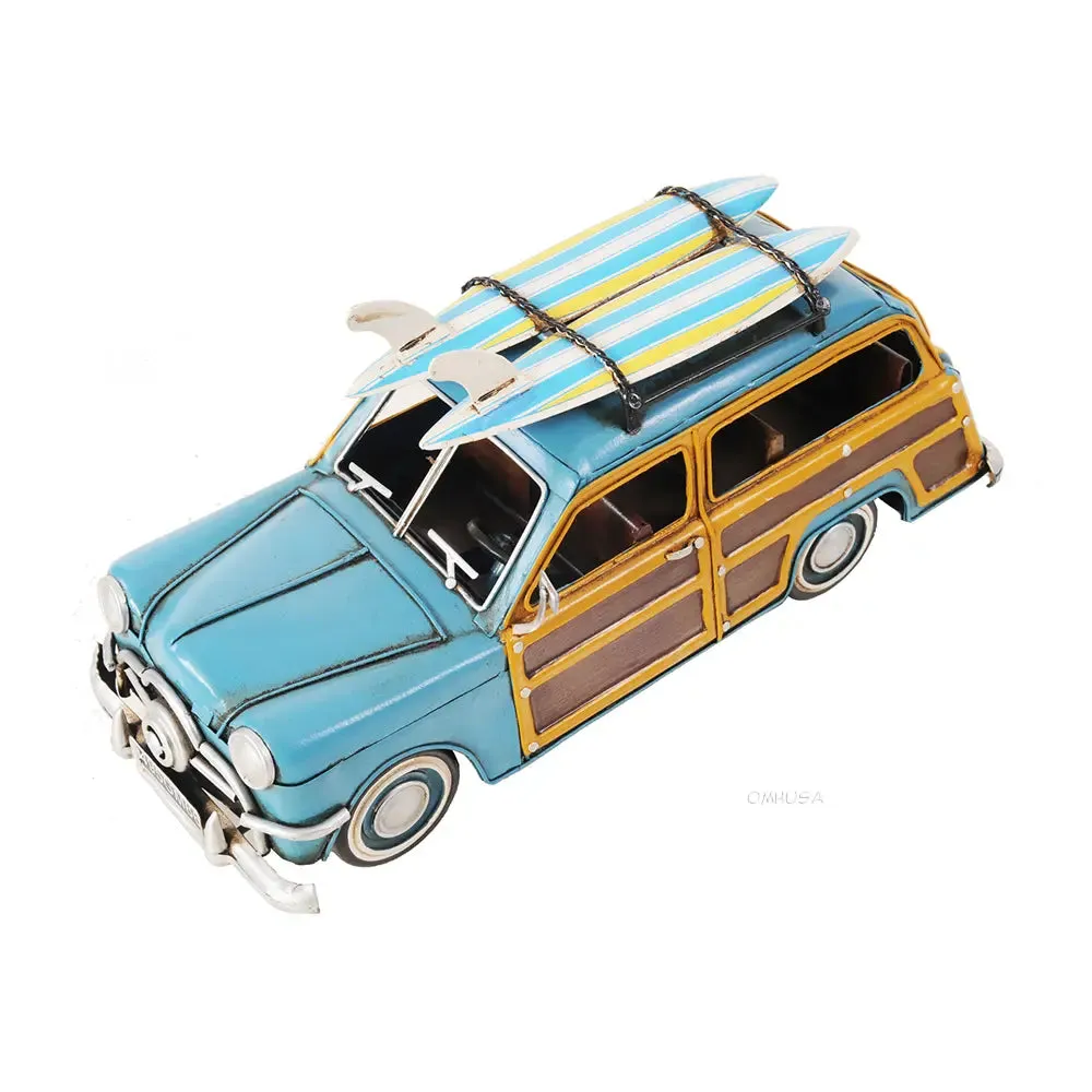 1949 Ford Wagon Car W/Two Surfboards
