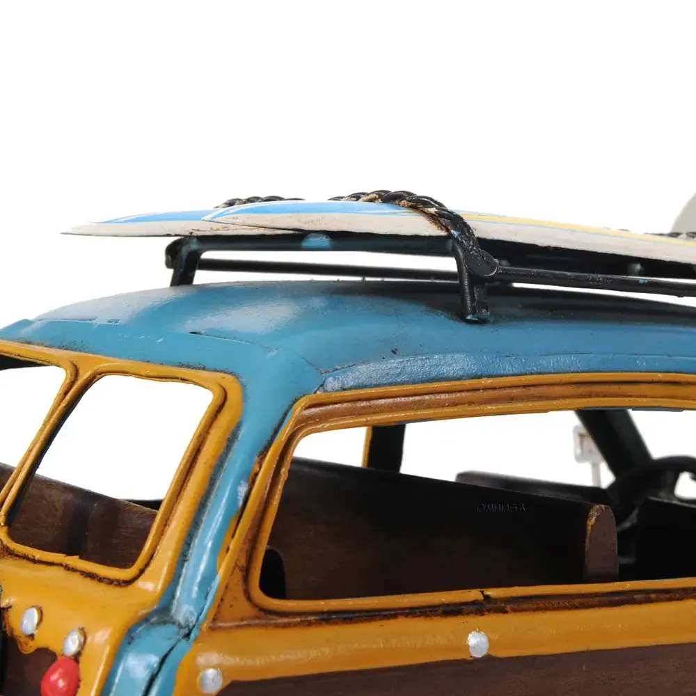 1949 Ford Wagon Car W/Two Surfboards
