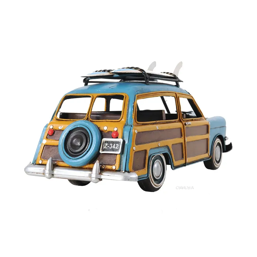 1949 Ford Wagon Car W/Two Surfboards