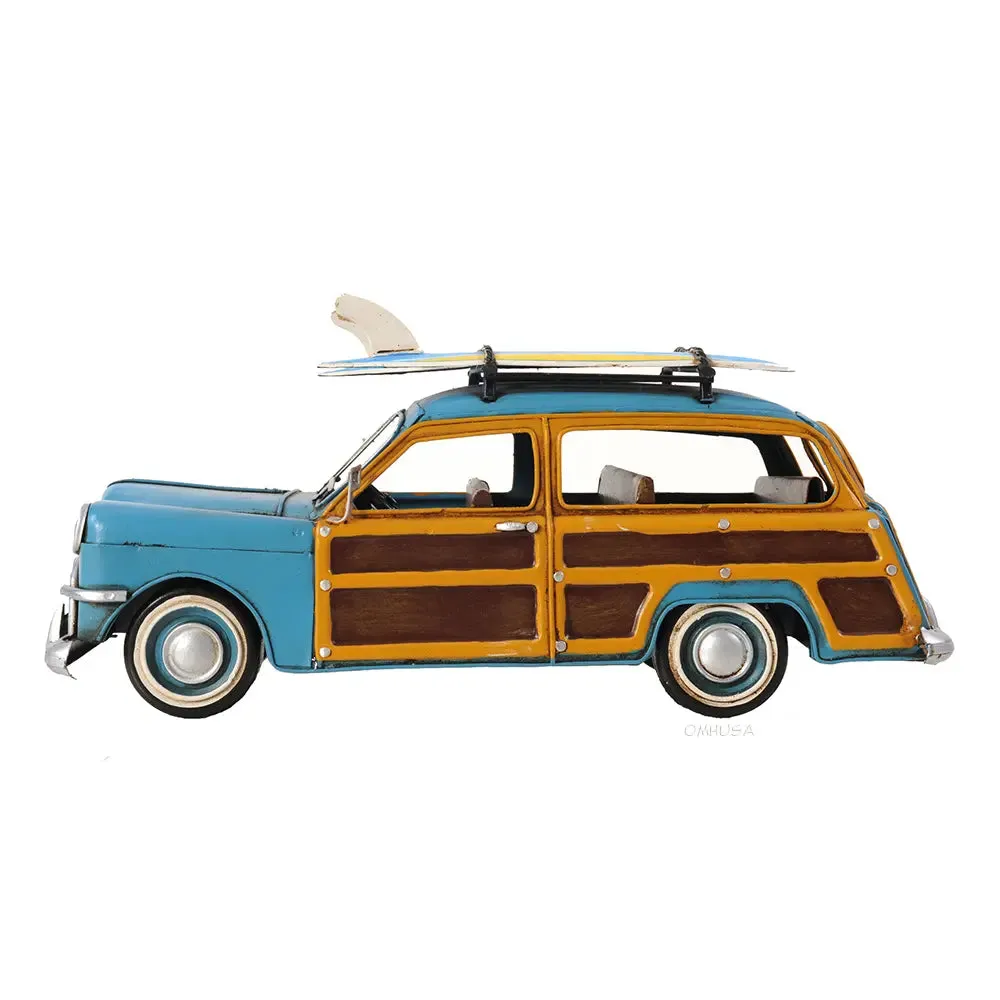 1949 Ford Wagon Car W/Two Surfboards