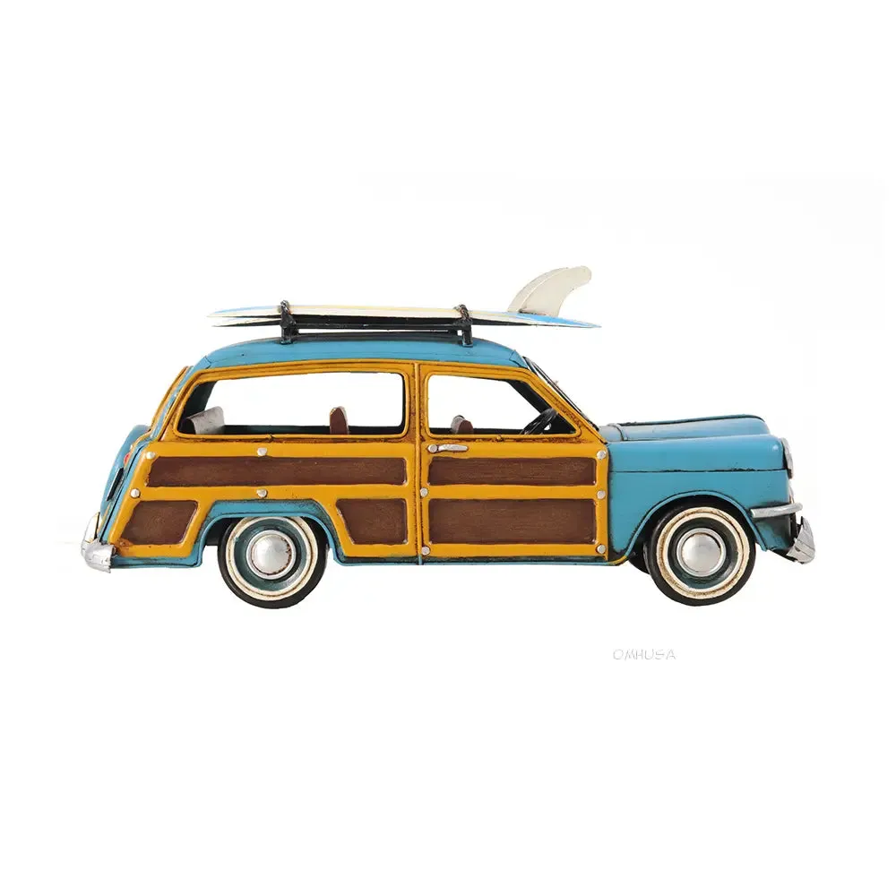 1949 Ford Wagon Car W/Two Surfboards
