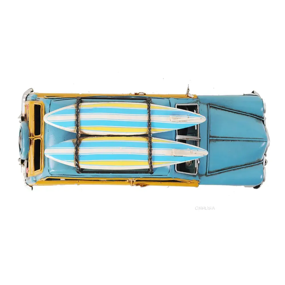 1949 Ford Wagon Car W/Two Surfboards