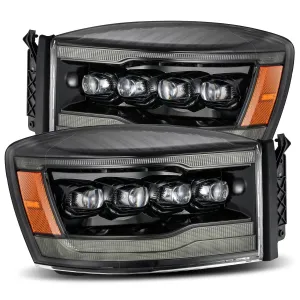 2006-2008 Dodge Ram NOVA-Series LED Projector Headlights Alpha-Black Alpha-Rex 880538