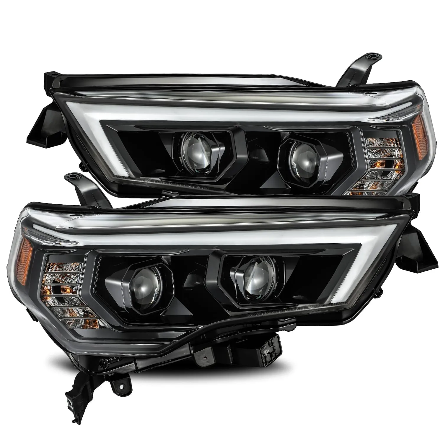 2014-2022 Toyota 4Runner LUXX-Series LED Projector Headlights Jet Black Alpha-Rex 880720