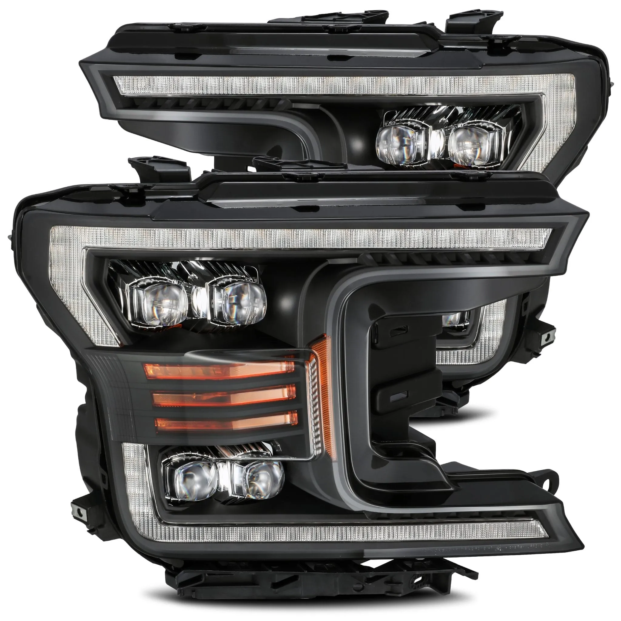 2018-2020 Ford F150 NOVA-Series LED Projector Headlights Black Alpha-Rex 880182