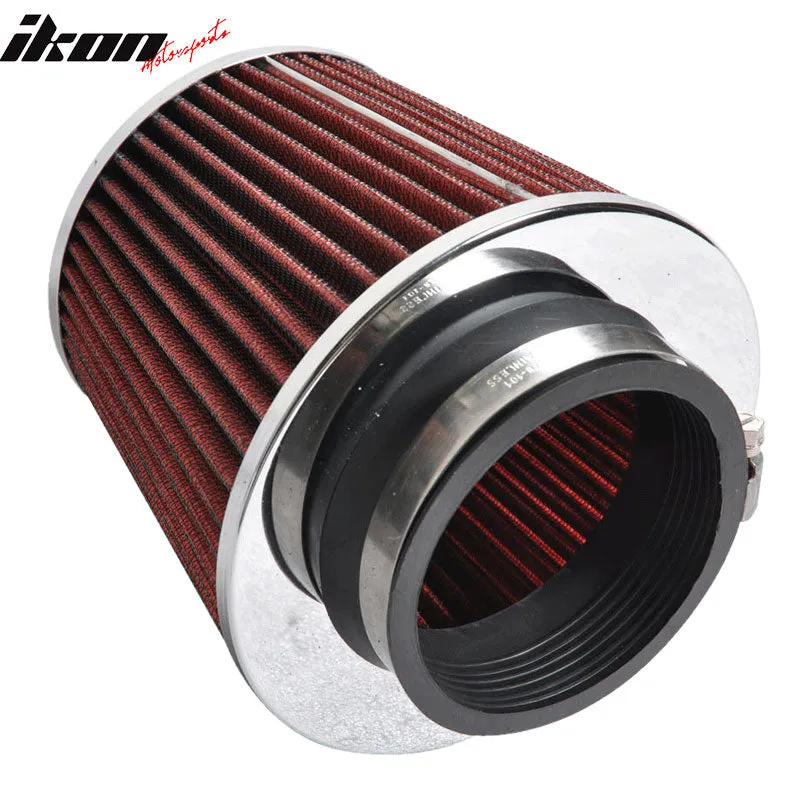 3.5in Race Cold Airintake Cone Filter Red Benz SL SLK Series