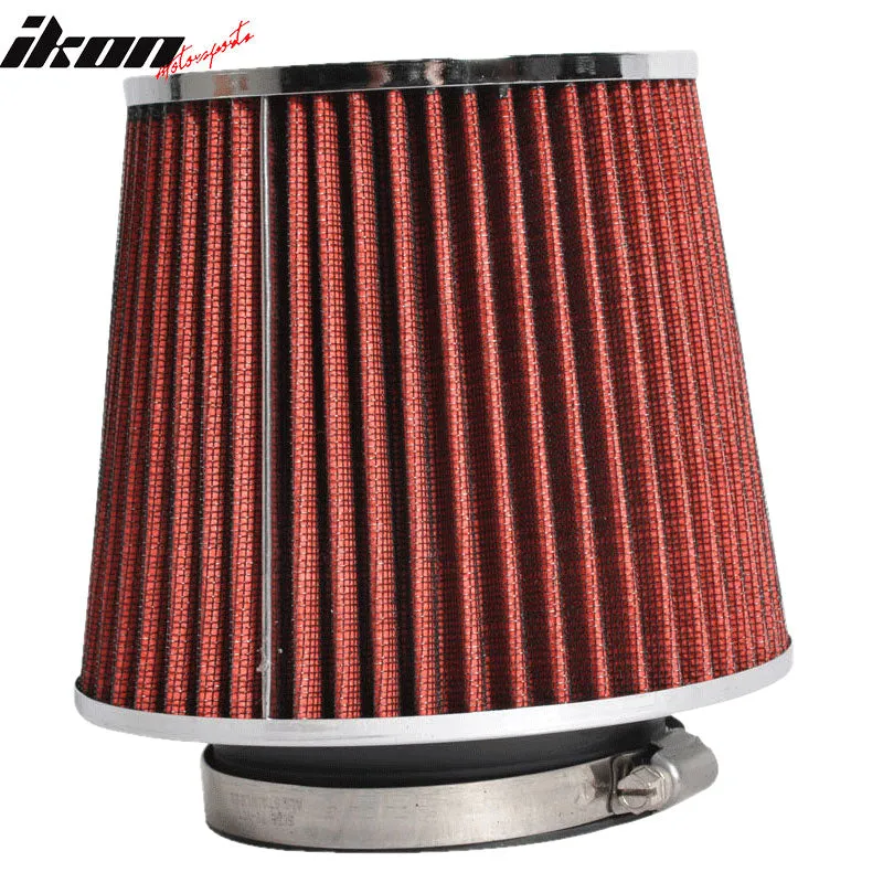 3.5in Race Cold Airintake Cone Filter Red Benz SL SLK Series