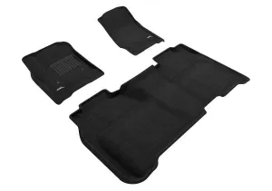 3D MAXpider Floor Mats Chevy Silverado 2500HD / 3500HD Crew Cab (15-19) All-Weather Elegant Series - Complete Set