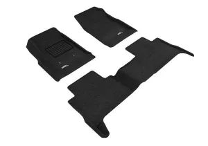 3D MAXpider Floor Mats GMC Canyon (2015-2022) All-Weather Elegant Series - Complete Set