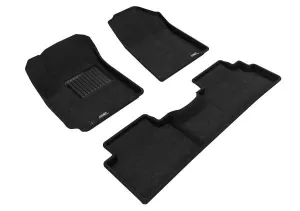 3D MAXpider Floor Mats Kia Soul (2020-2024) All-Weather Elegant Series - Complete Set