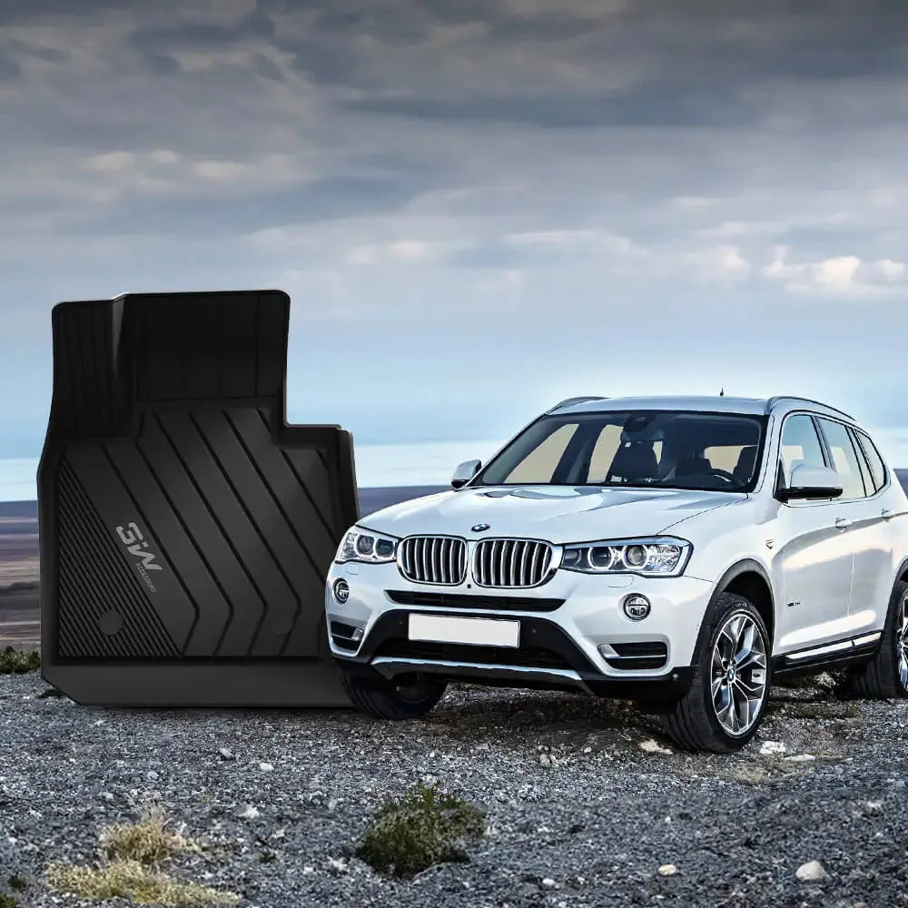 3W BMW X3 F25 2011-2017 Custom Floor Mats TPE Material & All-Weather Protection