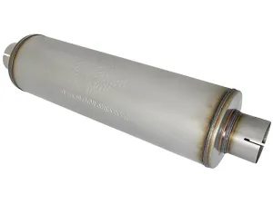 aFe MACH Force-Xp 409 SS Muffler 3-1/2in ID Center/Center x 7in Dia x 24in L - Round Body
