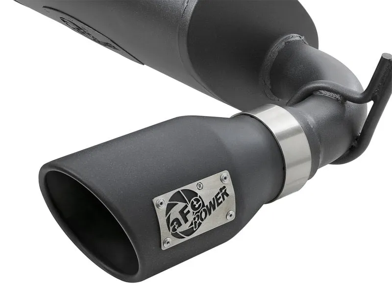 AFE Rebel Series Cat-Back Exhaust System (Black Tips): Jeep Wrangler JK 2007 - 2018 (3.6L & 3.8L V6)