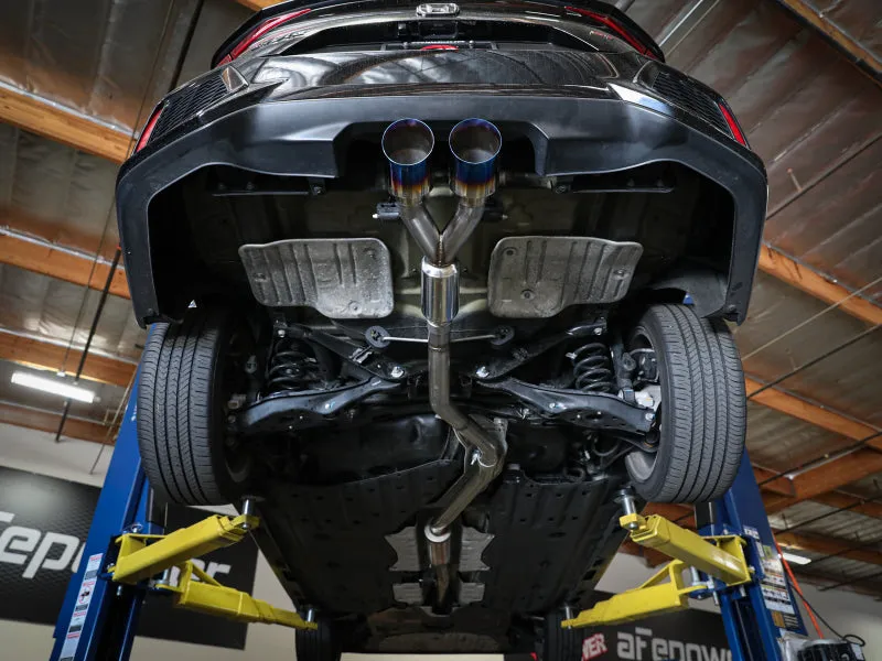 aFe Takeda 2.5in 304 SS Cat-Back Exhaust System w/ Blue Tips 2017  Honda Civic Si Sedan I4 1.5L (t)