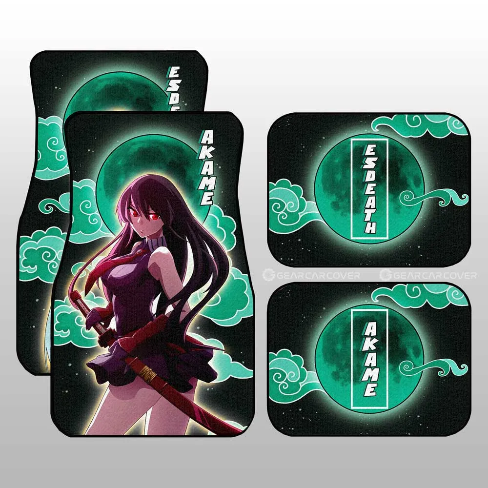 Akame And Esdeath Car Floor Mats Custom