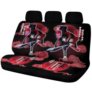 Akatsuki Sasuke Car Back Seat Covers Custom Anime