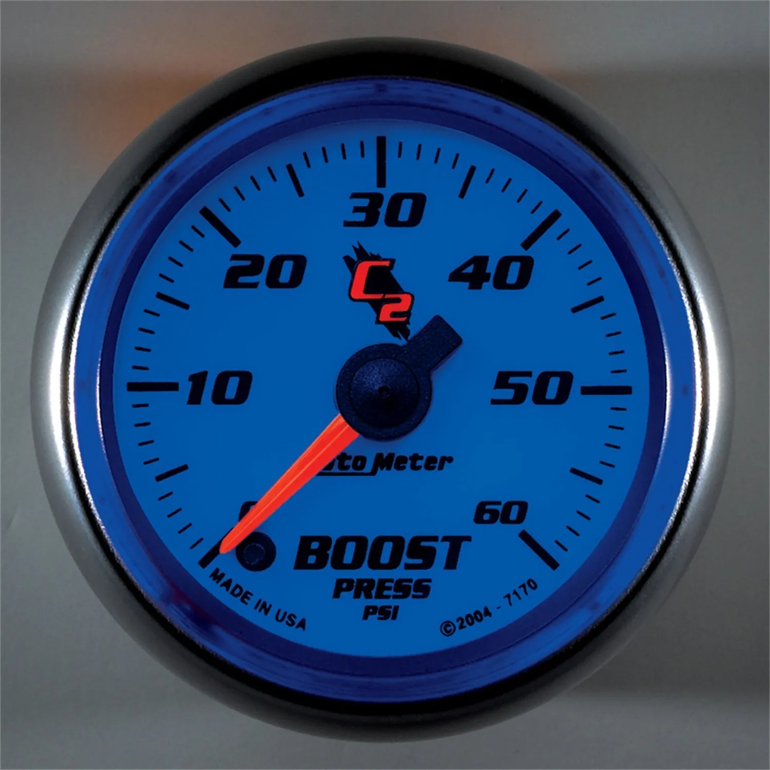 AutoMeter 7170 GAUGE; BOOST; 2 1/16in.; 60PSI; DIGITAL STEPPER MOTOR; C2