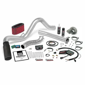 Banks Power 48559-B Stinger-Plus System; Single Exh; S/S-Black Tip-1995.5-1997 Ford 7.3L; Auto