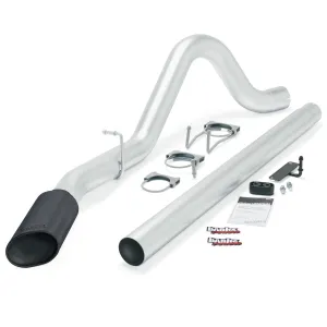 Banks Power 49781-B Monster Exhaust; Single; S/S-Black Tip-2008-10 Ford 6.4L; All Cab/Beds