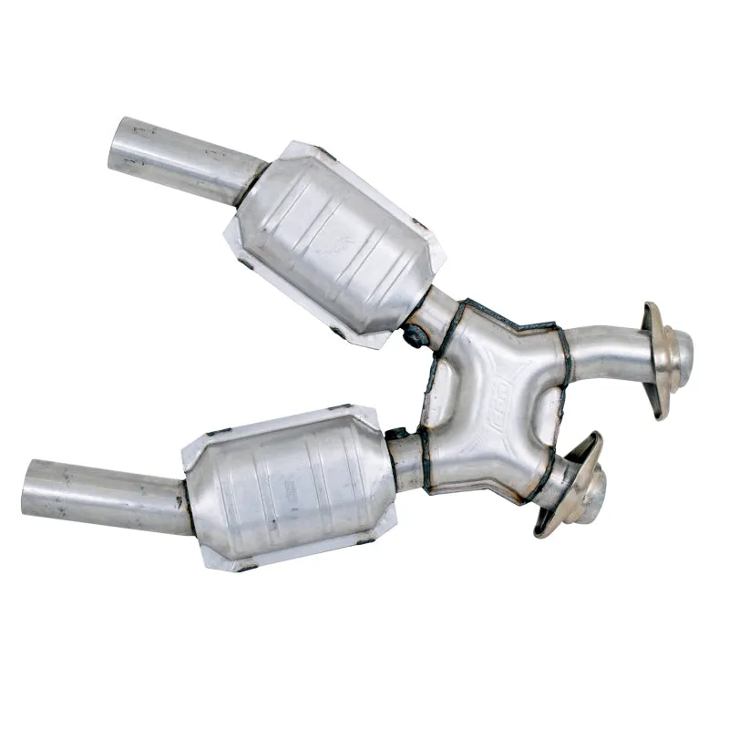 BBK Performance High-Flow Catted Exhaust X-Pipe - 2-1/2 in Diameter - Ford Modular - Ford Mustang 1999-2004