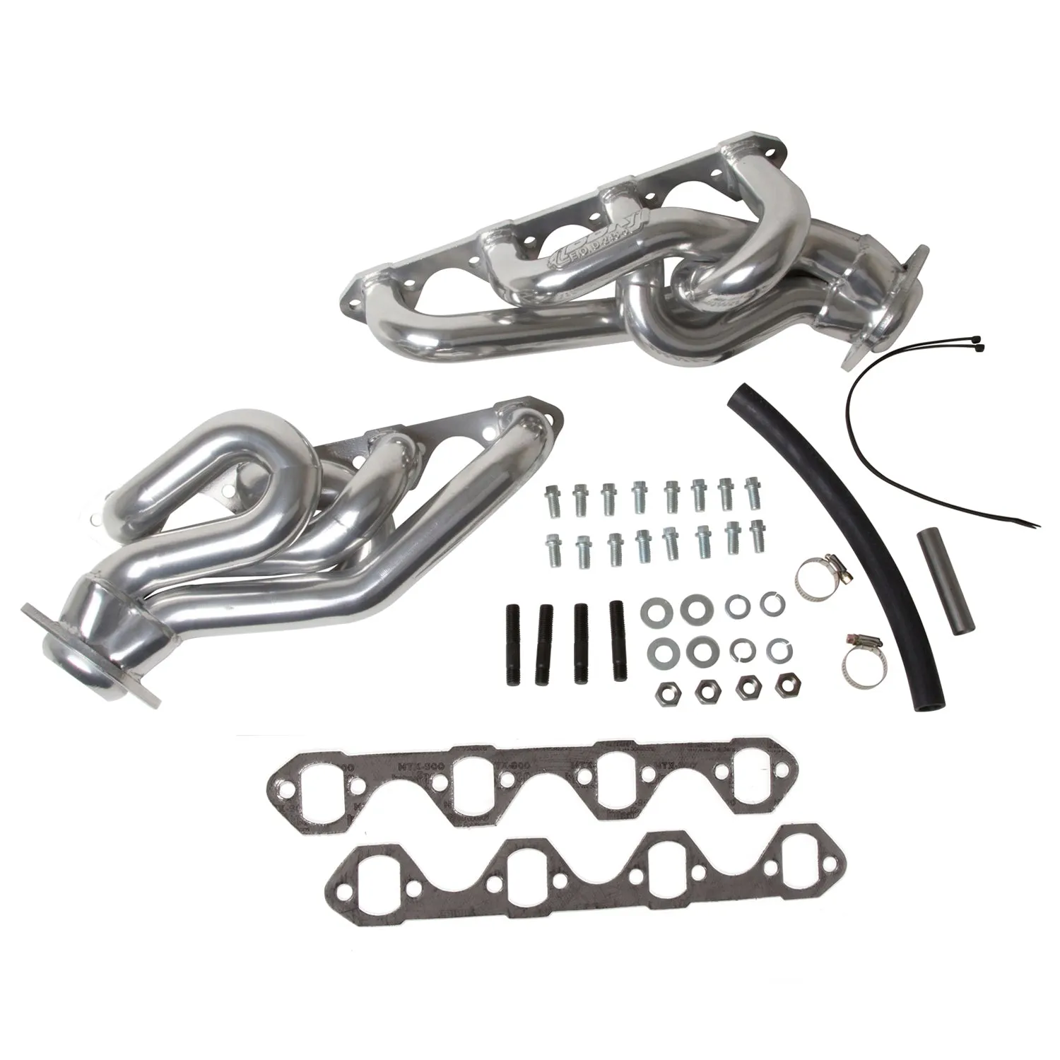 BBK Performance Parts 15120 1986-93 MUSTANG 5.0 1-5/8 SHORTY EQUAL LENGTH HEADERS (POLISHED SILVER CERAMIC)