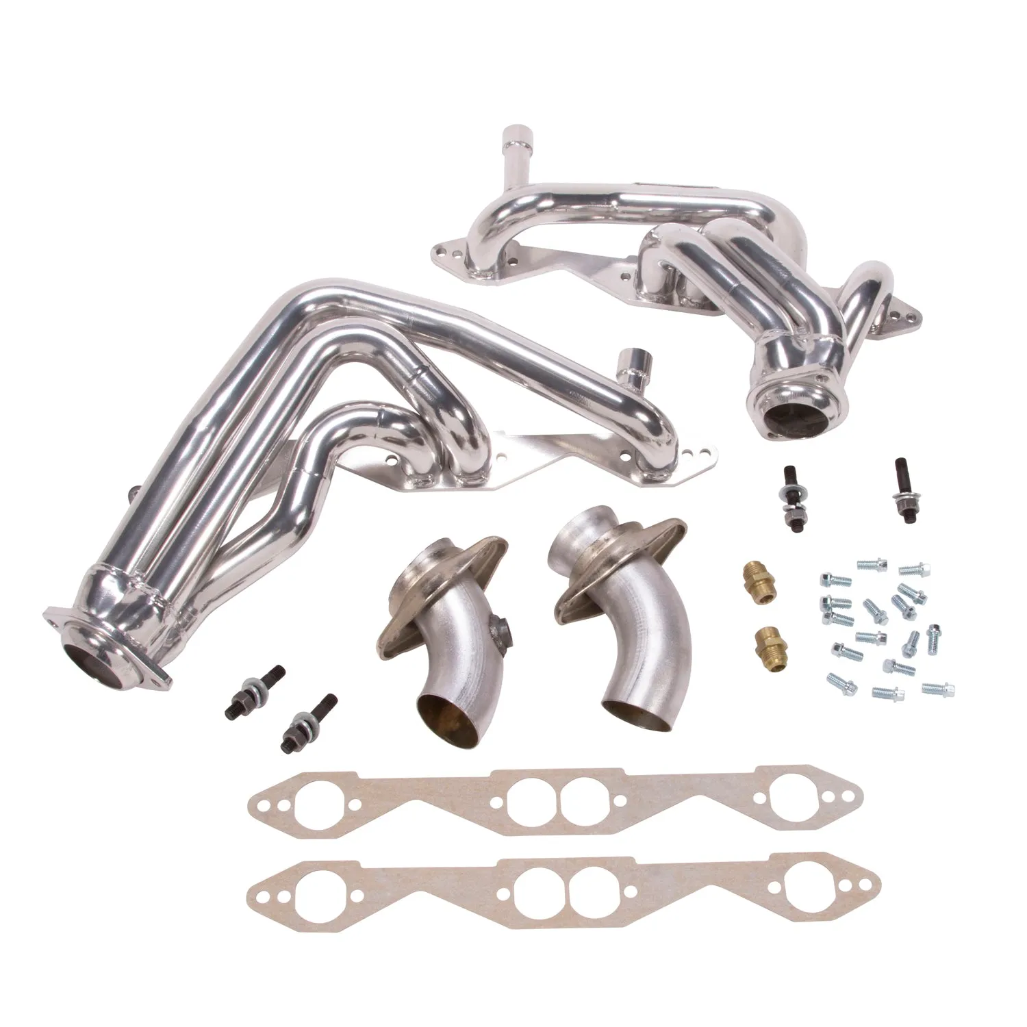 BBK Performance Parts 15950 1993-1996 CHEVY IMPALA SS 1-5/8 SHORTY HEADERS (POLISHED SILVER CERAMIC)