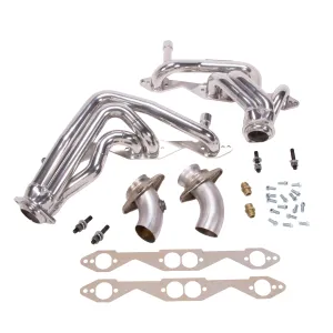 BBK Performance Parts 15950 1993-1996 CHEVY IMPALA SS 1-5/8 SHORTY HEADERS (POLISHED SILVER CERAMIC)