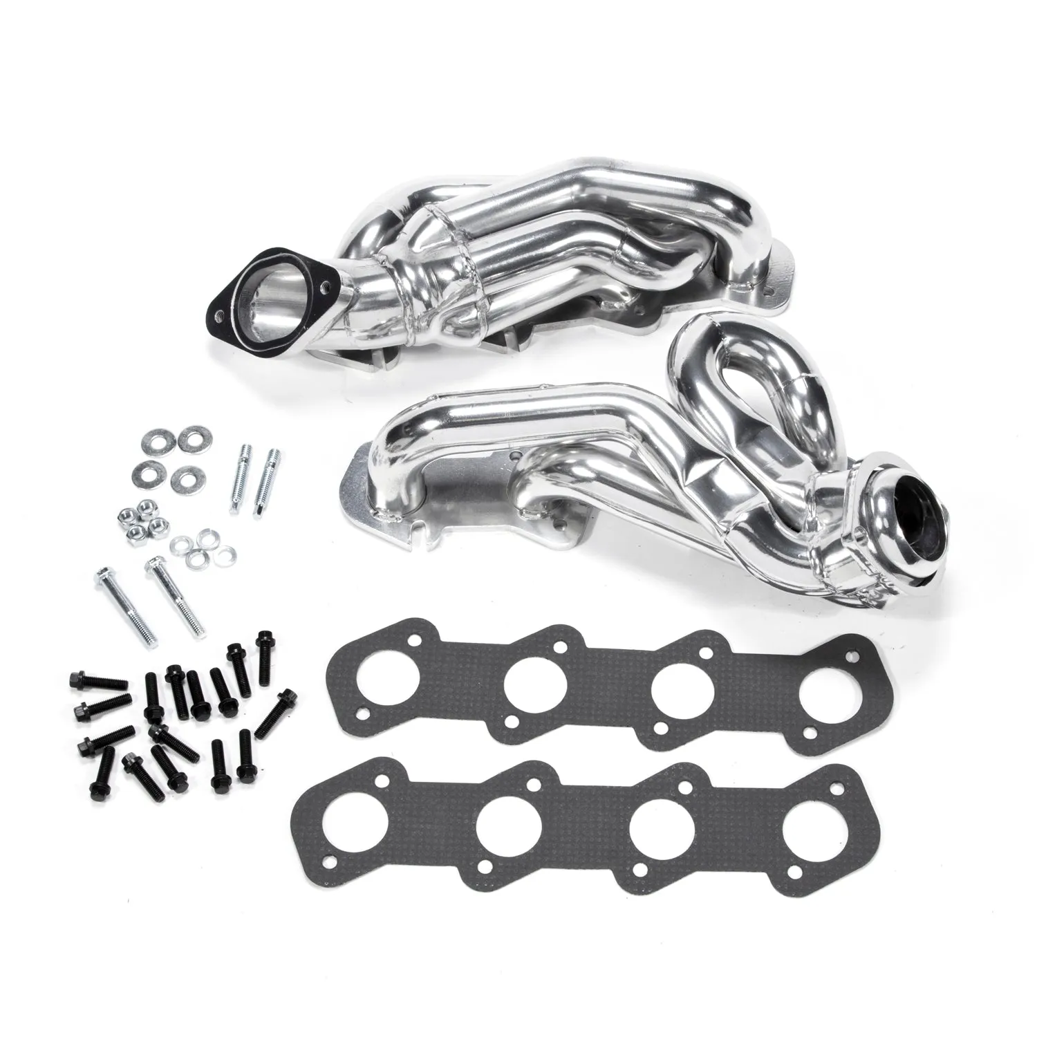 BBK Performance Parts 16150 1996-2004 MUSTANG GT 1-5/8 SHORTY TUNED LENGTH HEADERS (POLISHED SILVER CERAMIC)