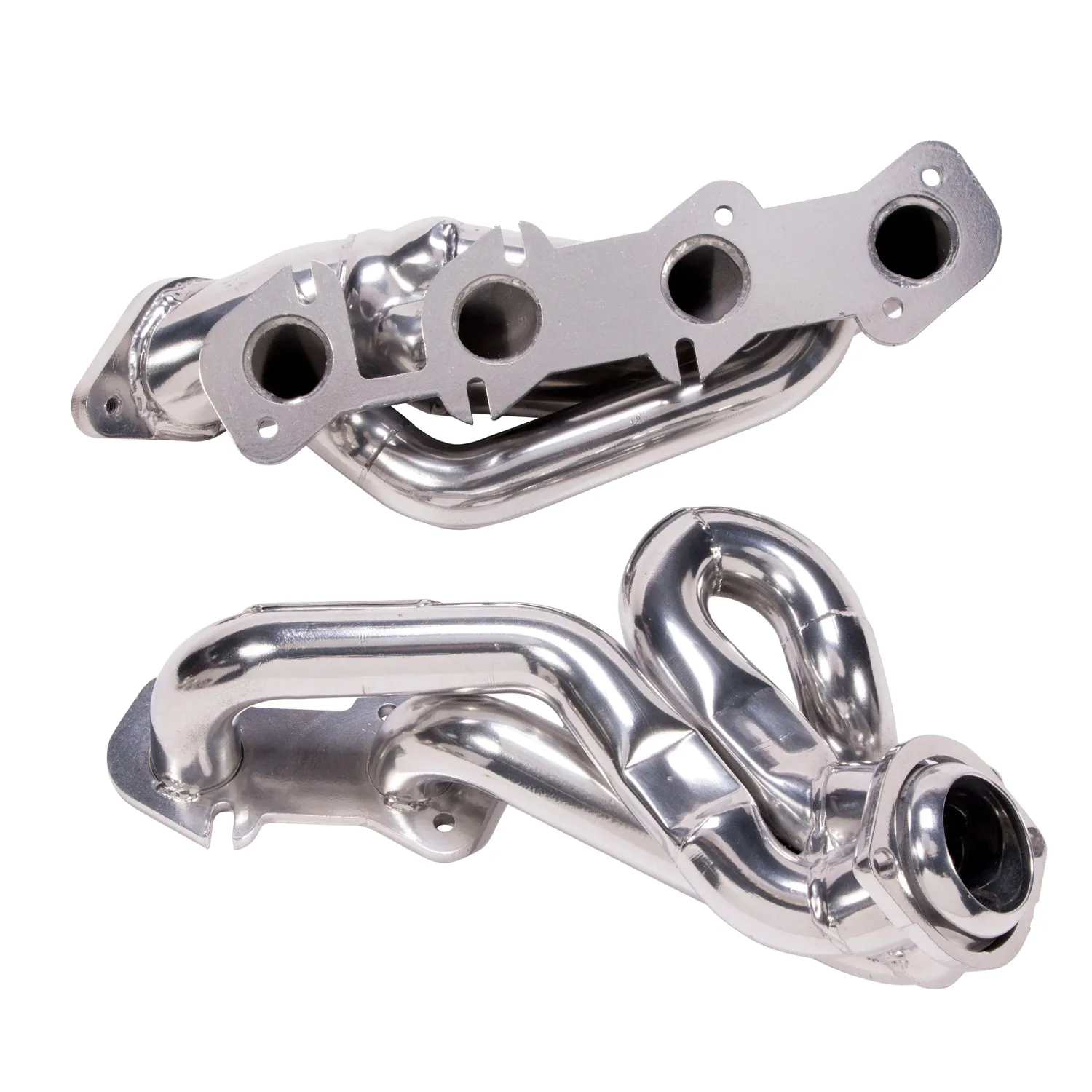 BBK Performance Parts 16150 1996-2004 MUSTANG GT 1-5/8 SHORTY TUNED LENGTH HEADERS (POLISHED SILVER CERAMIC)