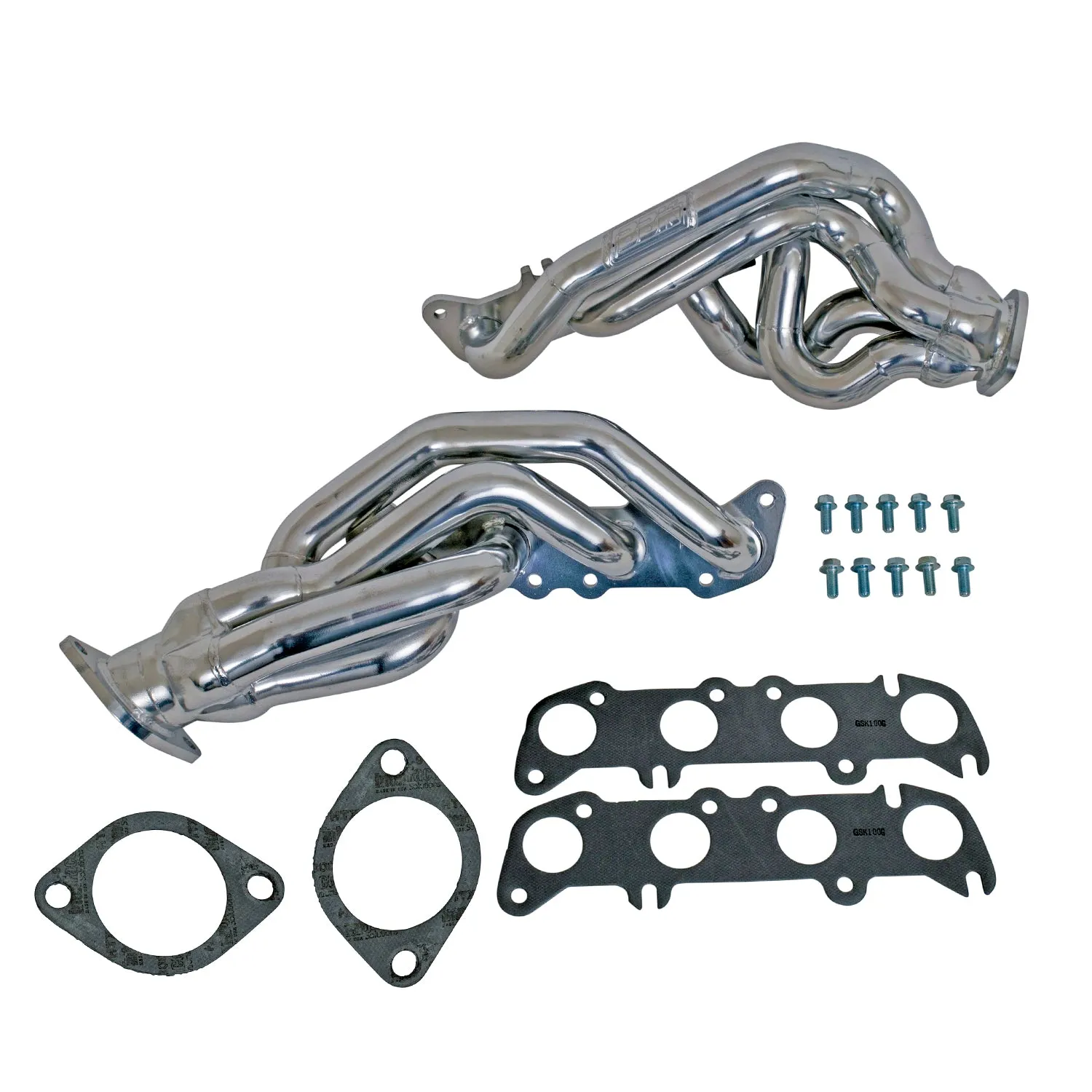 BBK Performance Parts 16320 2011-14 MUSTANG GT 1-3/4 TUNED LENGTH EXHAUST HEADERS (POLISHED SILVER CERAMIC)