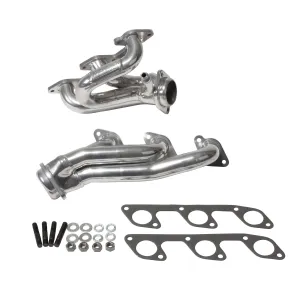 BBK Performance Parts 40100 2005-2010 MUSTANG 4.0L-V6 1-5/8 SHORTY EXHAUST HEADERS (POLISHED SILVER CERAMIC)