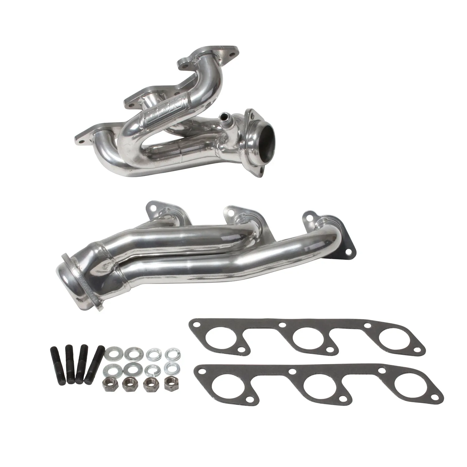BBK Performance Parts 40100 2005-2010 MUSTANG 4.0L-V6 1-5/8 SHORTY EXHAUST HEADERS (POLISHED SILVER CERAMIC)