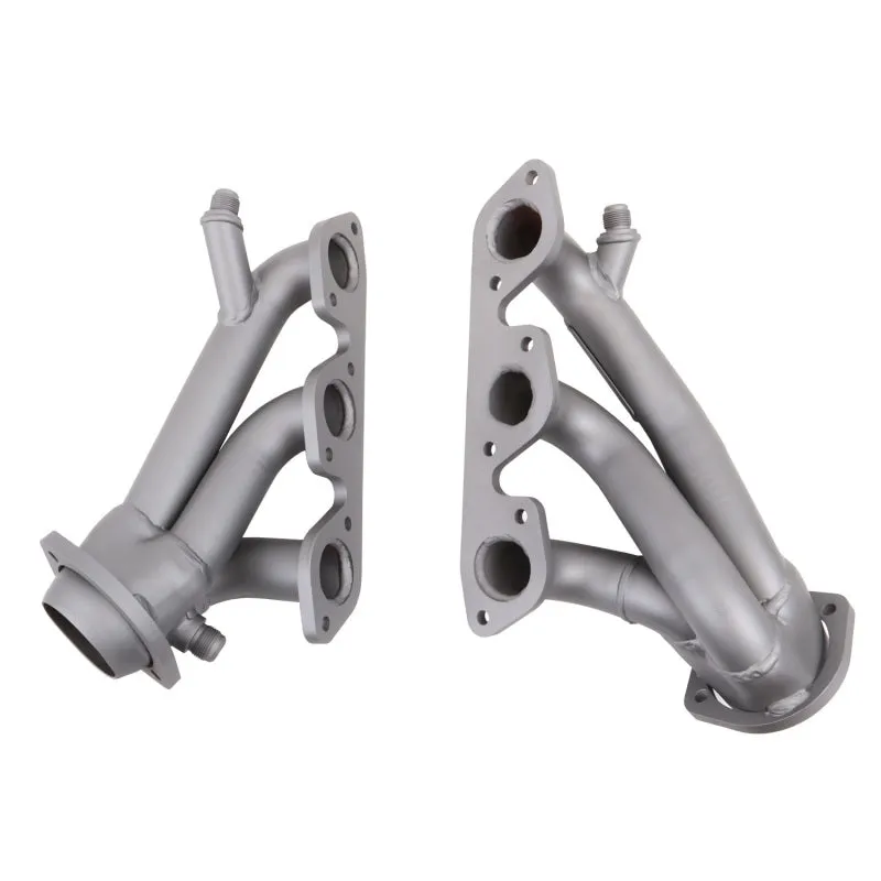 BBK Performance Tuned Length Shorty Headers - 1.625 in Primary - Stock Collector Flange - Titanium Ceramic - Ford V6 - Ford Mustang 1999-2004 - Pair