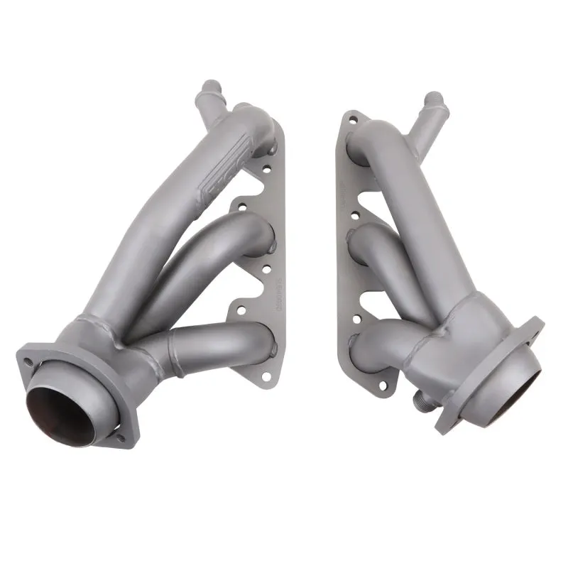 BBK Performance Tuned Length Shorty Headers - 1.625 in Primary - Stock Collector Flange - Titanium Ceramic - Ford V6 - Ford Mustang 1999-2004 - Pair