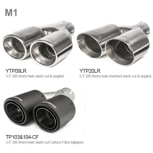 BMW M2 (F87) Coupe 3" Valved Cat Back Performance Exhaust