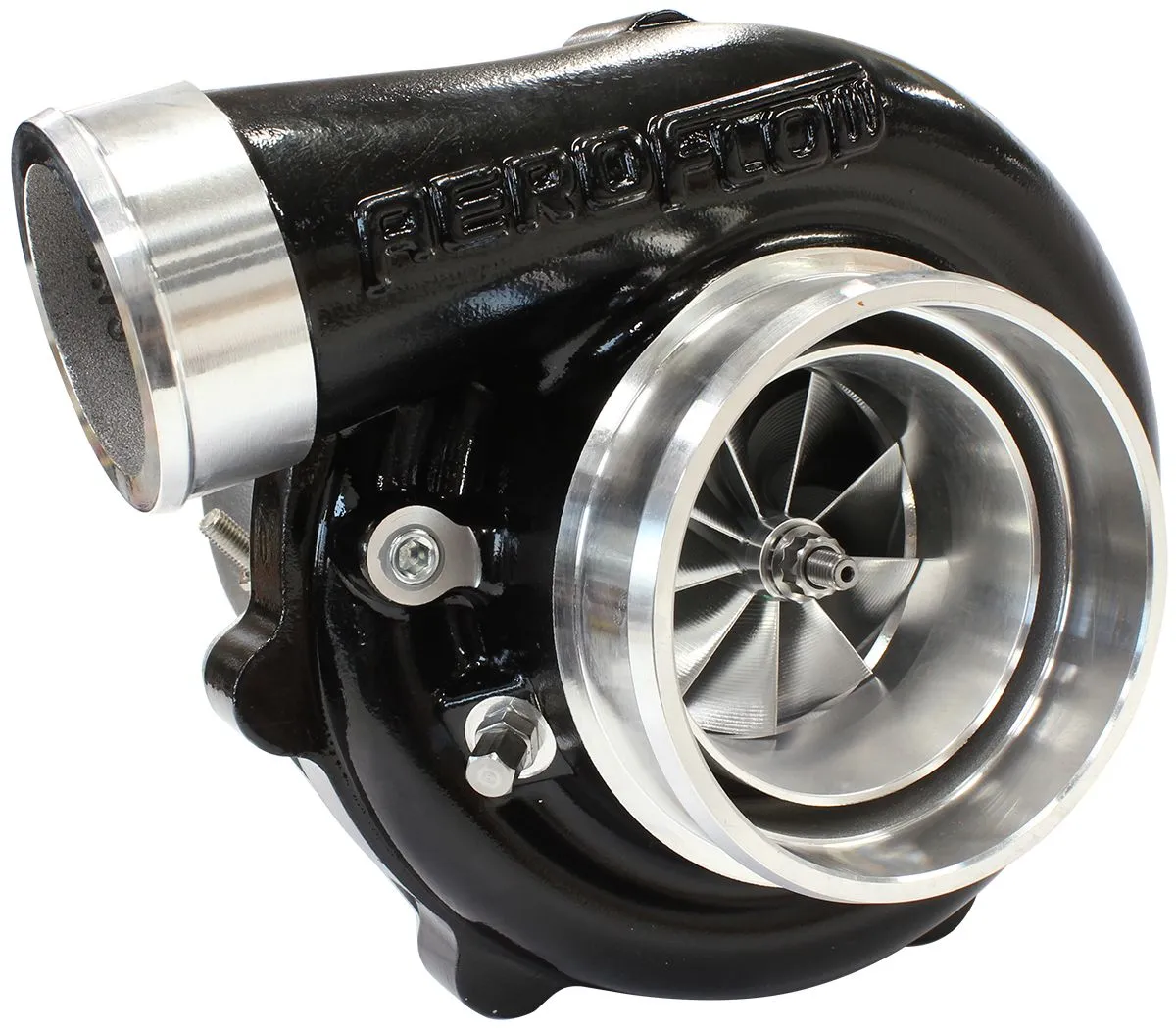 BOOSTED 6862 .83 Reverse Rotation Turbocharger 1050HP, Hi Temp Black Finish AF80