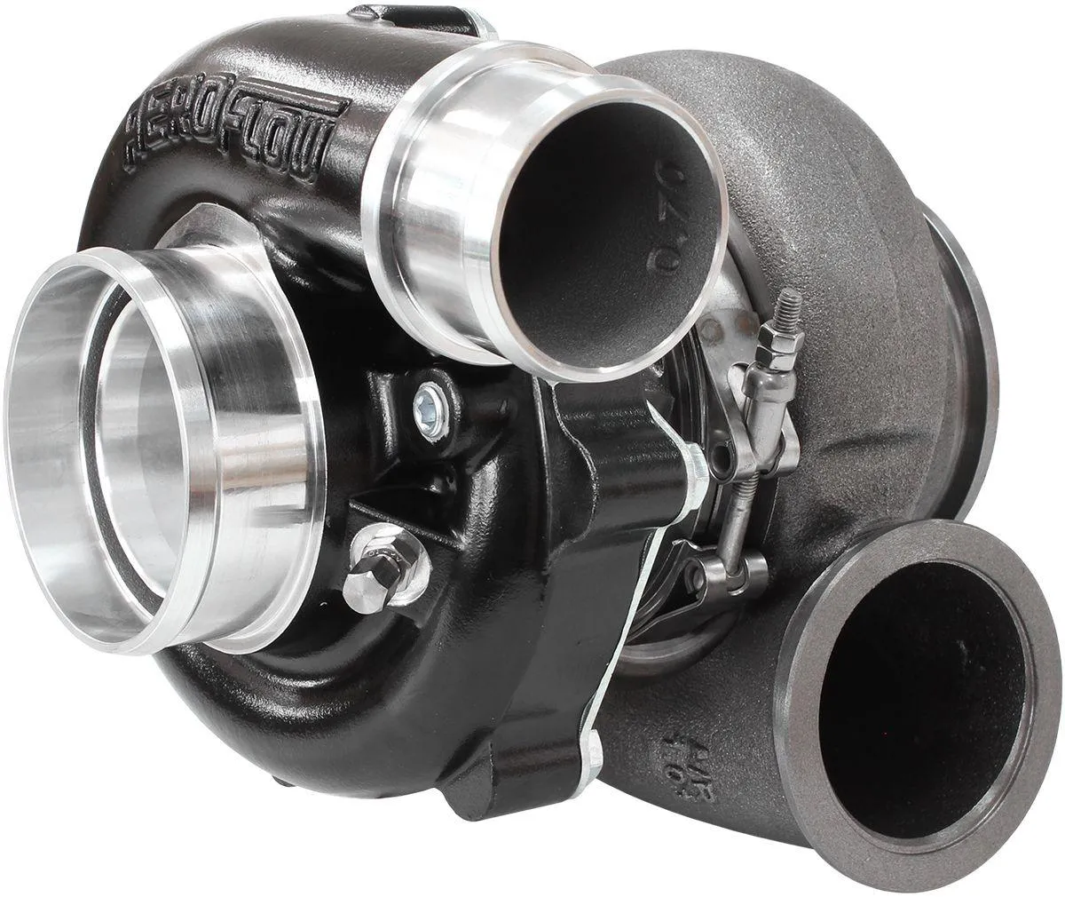 BOOSTED B5455 1.21 Turbocharger 660HP, Hi Temp Black Finish AF8005-3042BLK
