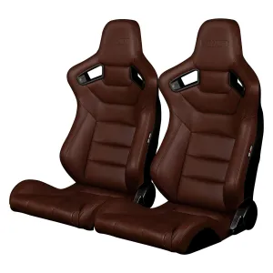 BRAUM Elite Sport Seats (Reclining - Brown Leatherette) BRR1-CPBS