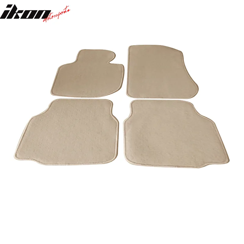 Car Floor Mat for 1992-1998 BMW E36 3 Series Beige Carpet 4PC Nylon