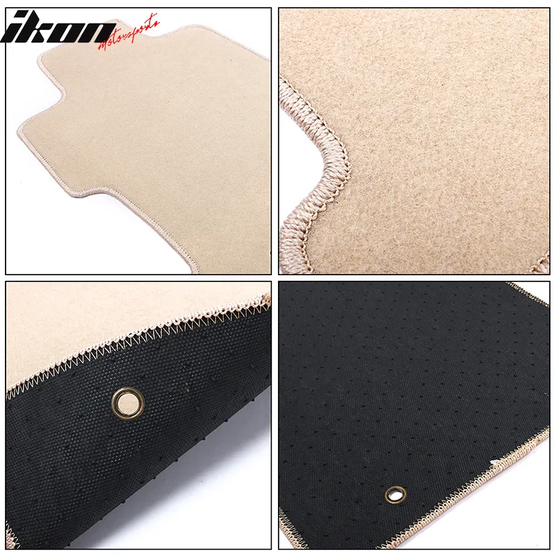 Car Floor Mat for 1992-1998 BMW E36 3 Series Beige Carpet 4PC Nylon