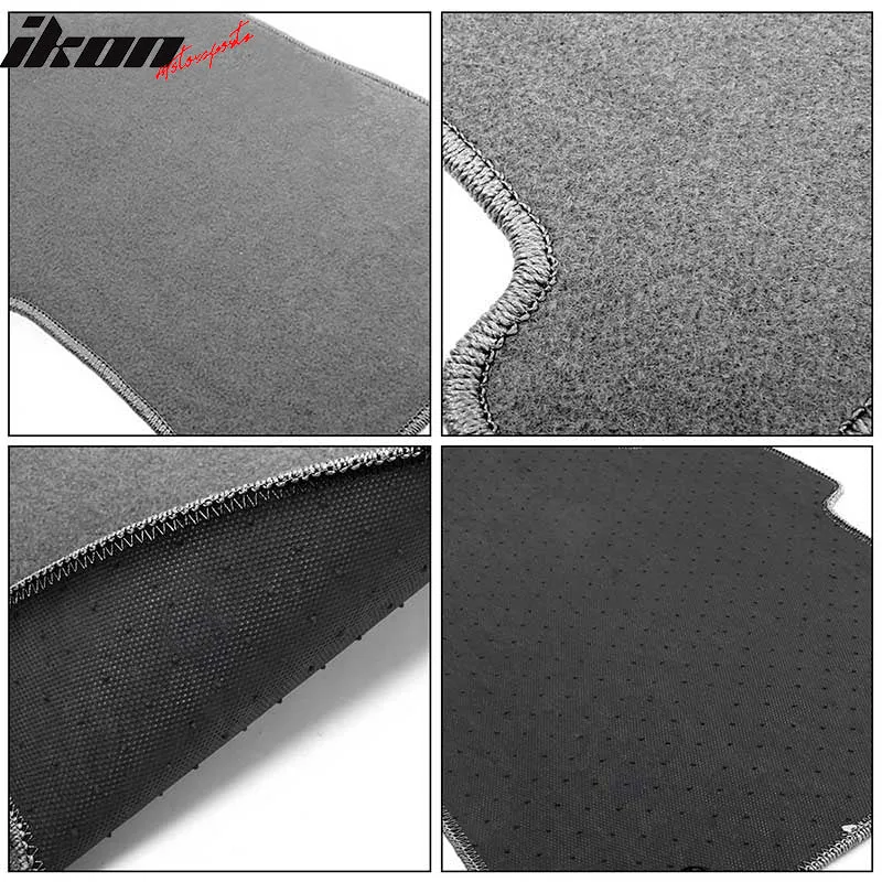 Car Floor Mat for 2007-2013 Ford Edge Gray Carpet 4PC Nylon
