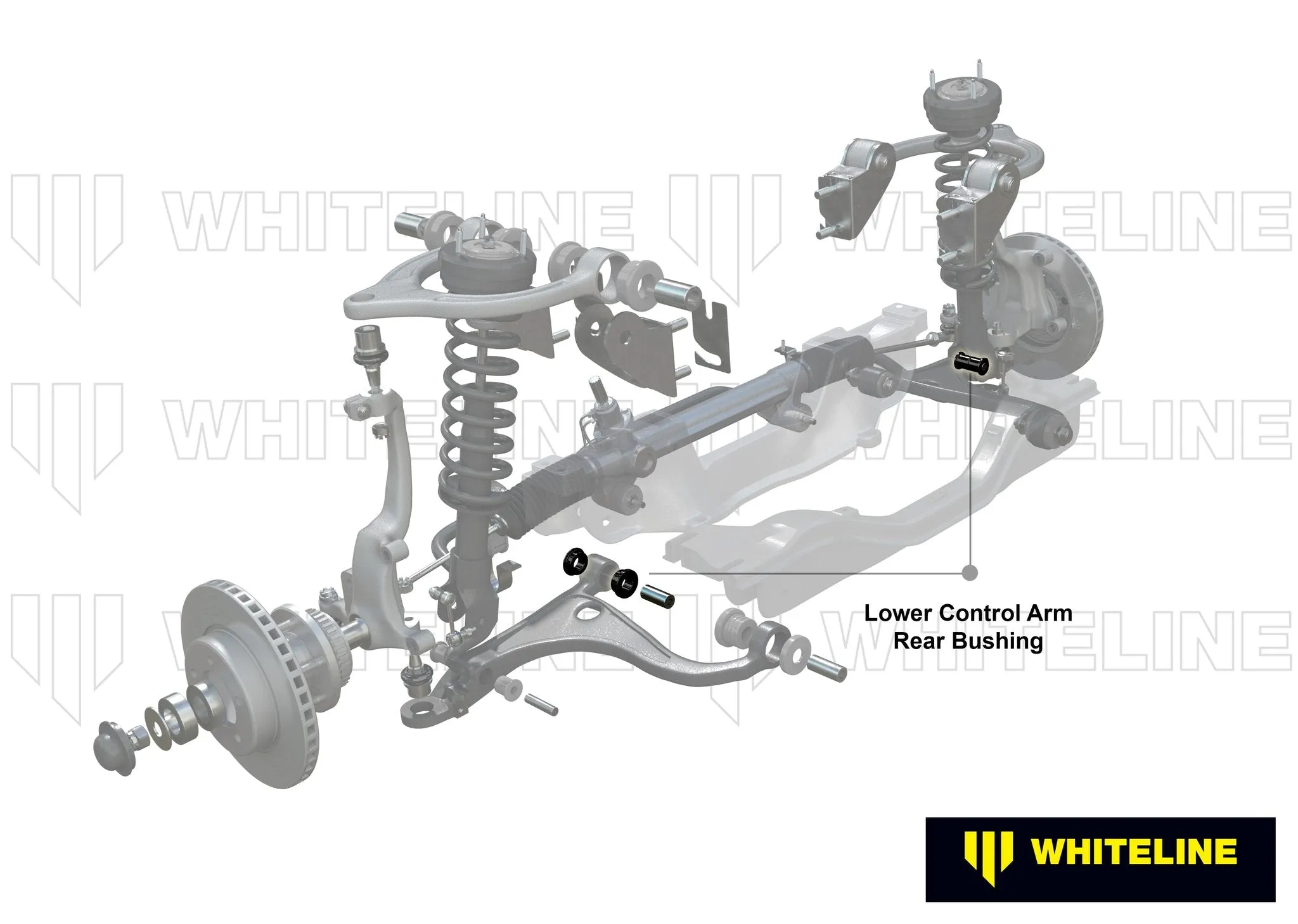 Caster Kit - Front Wishbone Control Arm - Lower Inner Rear Bushing - Honda - WhiteLine