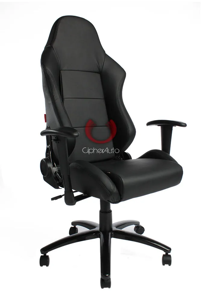 CPA5001 All Black Leatherette Cipher Auto Racing Seat