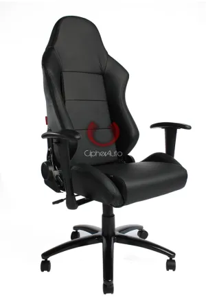 CPA5001 All Black Leatherette Cipher Auto Racing Seat