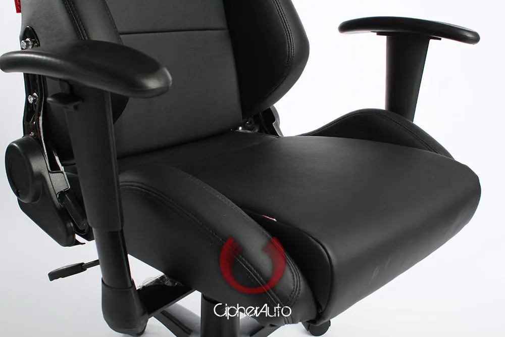 CPA5001 All Black Leatherette Cipher Auto Racing Seat