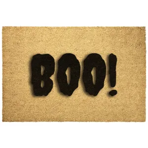 Door Mat Coir Welcome Mat Halloween Decor BOO! Mat