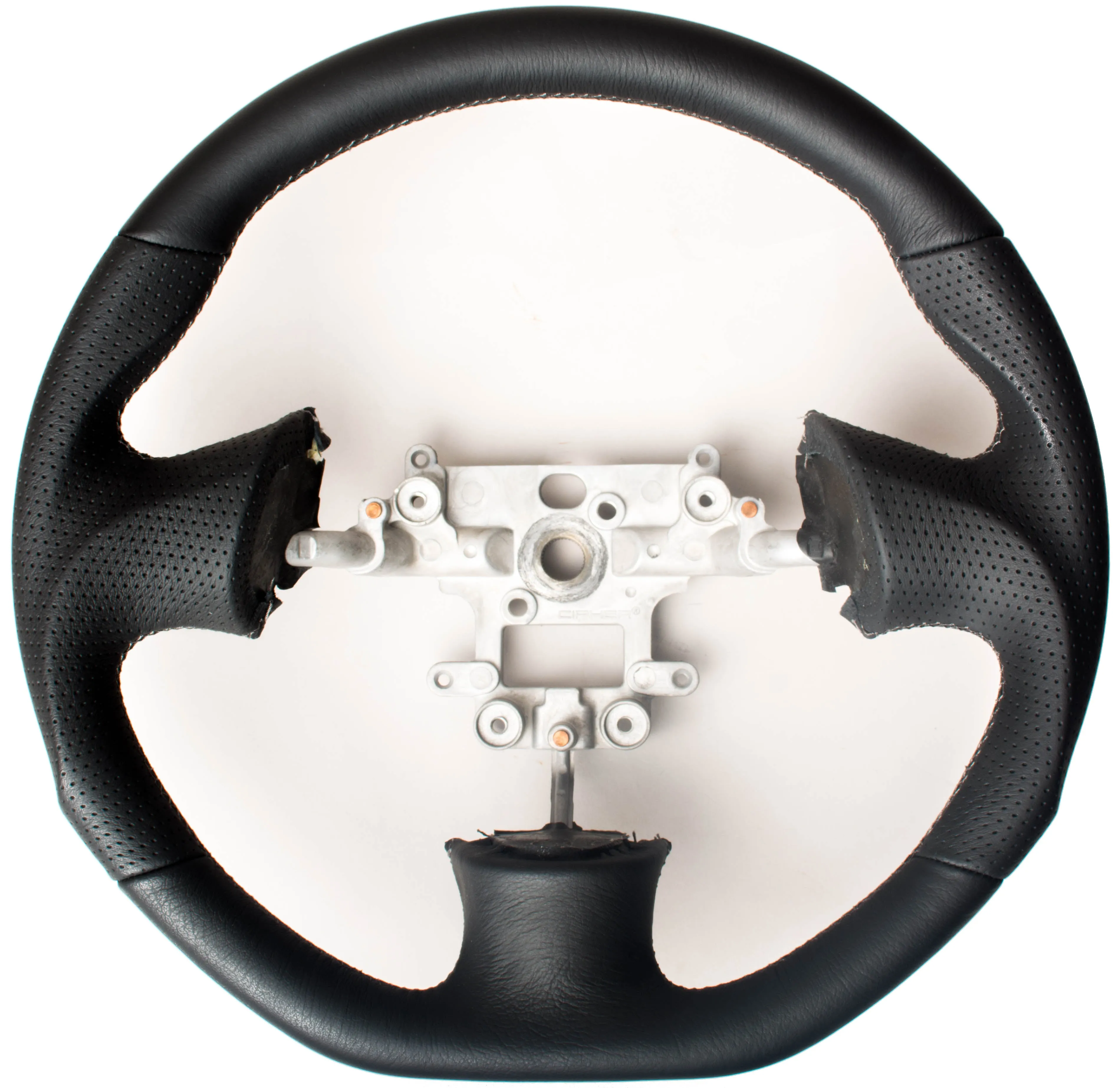 Enhanced Steering Wheel for Mazda Miata 1999-2004 NB Leather with Grey Stitching