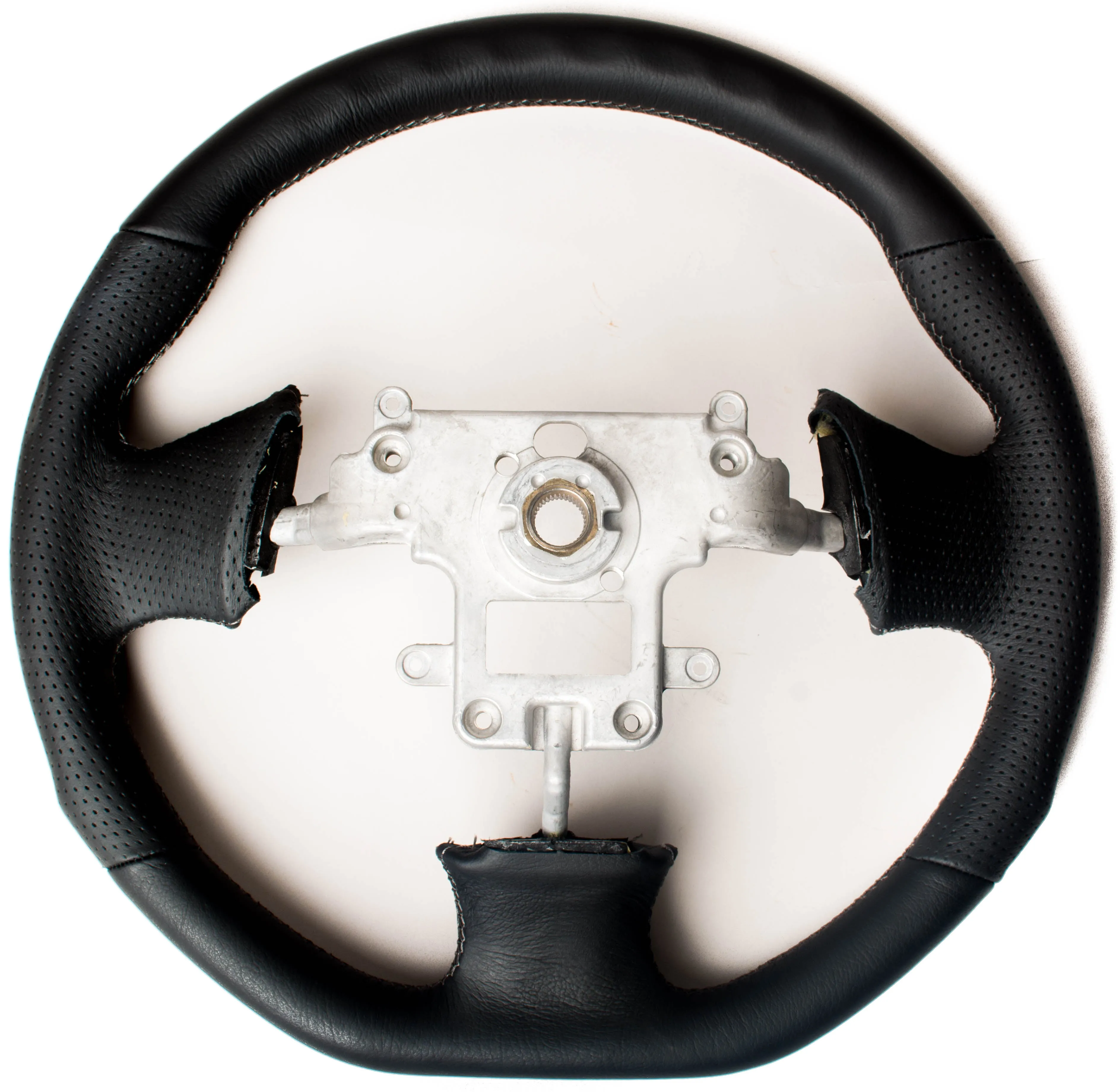 Enhanced Steering Wheel for Mazda Miata 1999-2004 NB Leather with Grey Stitching