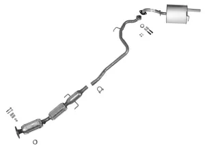 Exhaust System for Toyota Yaris 2007-2011 1.5L Hatchback Models